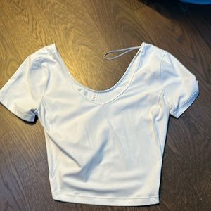 Never worn white lululemon Align Tee with tag